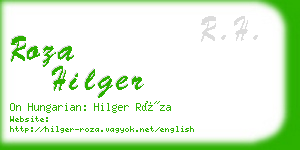 roza hilger business card